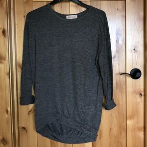 Brand Philosophy, blouse, dark grey, medium